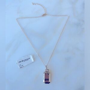 Elegant Goldtone Pendant Necklace with Chain